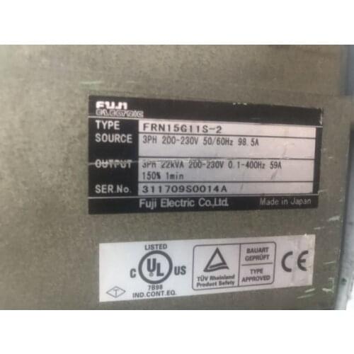 FRN15G11S-2 5000G11 15KW 220V Used One , inverter Good Working Free Shipping