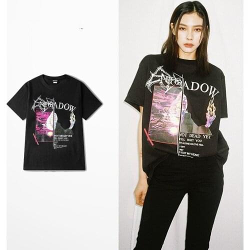 Ulzzang Funny Flash Print T Shirt Men Ins Style Funny 100% Cotton T Shirts Men And Women Dark Souls Acid Rock Short Sleeve Tee