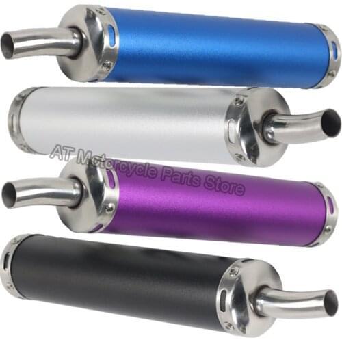 Stainless Steel 60*280 Uninversal Motorcycle Exhaust Muffler Silencer Pipe Motorbike Racing For Street Scooter Pitbike