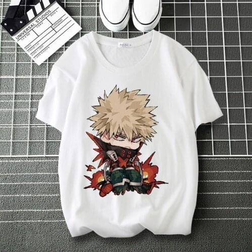 My Hero Academia AllMight Comic Print Cool T-Shirt O-Neck Short Sleeve Modal Top Shirts