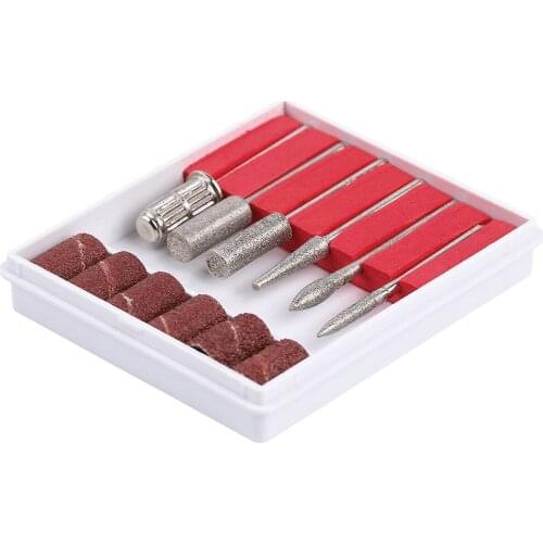 6pcs Tungsten Steel Nail Drill Set Mill Cutter for Electric Manicure Machine Nail Files Accessories False Gel Nail Removal Tool