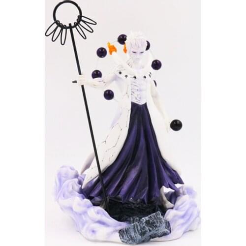 Naruto Uchiha Obito Hand-made Model of Human Column Force with Six Earth Belts and Ten Tails with Soil