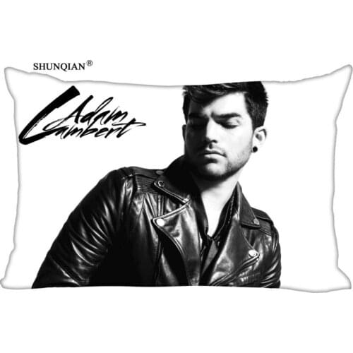 Custom Adam Lambert Pillowcase Home Living room cushion pillowcase Rectangular Silk Pillowcase Two Sides Printing