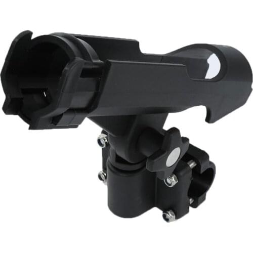 Newest Stainless Steel Adjustable Rotatable Fishing Rod Fence Mount Holder Bracket For Boat Yacht Kayaking Tackle Kit Accessory