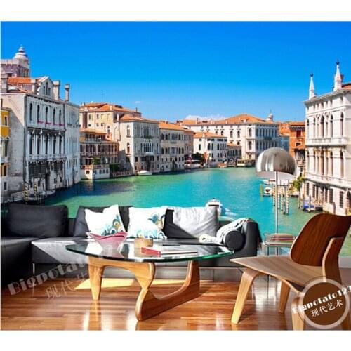 Custom 3D large murals, the Venice landscape de parede Papel, the living room sofa TV bedroom wall paper