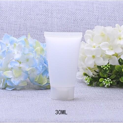 50pcs/lot 5ml 10ml 15ml 30ml Plastic Soft Tubes Refillable Bottles Empty Cosmetic Cream Emulsion Lotion Packaging Containers