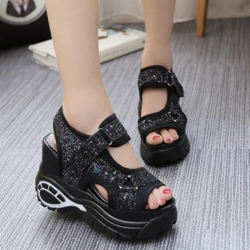 2020Women Sandals Summer New Fashion Platform Sandals Wedges Thick Bottom Casual Women Shoes Comfortable White Sandals