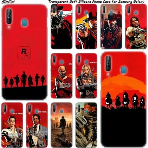 Video Games Red Dead Redemption Silicone Case For Samsung Galaxy A80 A70 A60 A50 A40 A40S A30 A20E A2CORE M40 Note 10 Plus 9 8 5