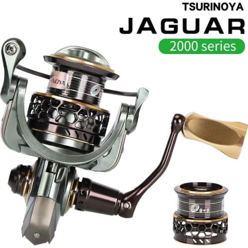 TSURINOYA JAGUAR 2000 Spinning Fishing Reel 249g 5.2:1 Ratio 9+1BB 6kg Drag Power Double Spool Saltwater Fishing Wheel Lure Reel