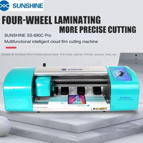 Sunshine SS-890C PRO 12.9 Inch Intelligent WIFi+Bluetooth Film Cutter For AirPods iPads phone watches laptops sheet Tape Cut