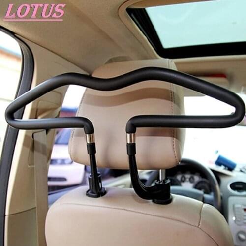 Stainless Steel Scalable Car Hangers Back Seat Headrest Coat Clothes Hanger Jackets Suits Holder Rack Auto Supplies