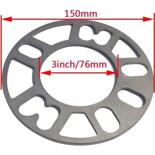 1X 5mm Aluminum ET Adjusting Shims Car Wheel Spacers Wheelbase Gasket Flange