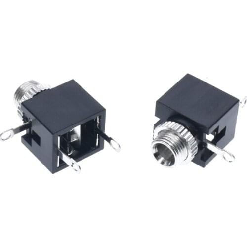 100Pcs Good Quality 3.5mm Female Audio Connector 3 Pin DIP Headphone Jack Socket Mono Channel PJ-301M PJ301M