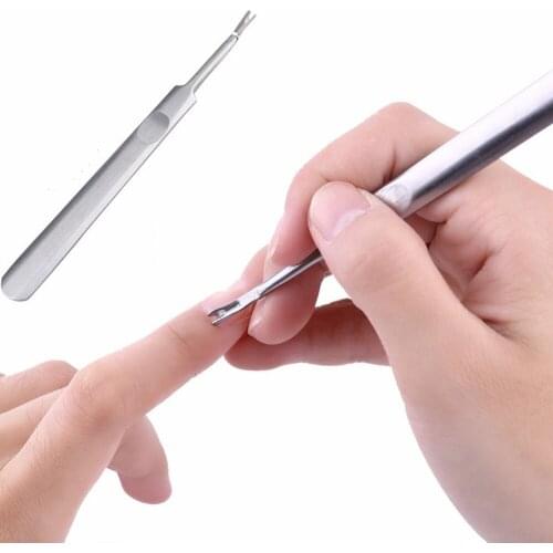 MAKARTT 100X Dead Skin Fork Nipper Pusher Trimmer Callus Cuticle Remover Manicure Pedicure Stainless Steel Nail Art Tools F0648X