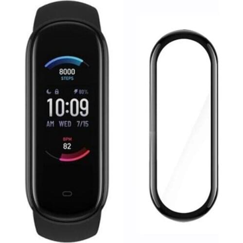 3D Curved Edge Full Coverage Smartband Soft Clear Protective Film Cover For Amazfit Band 5 band5 Smart Bracelet Screen Protector