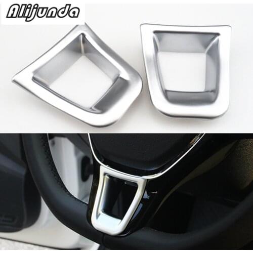 Car Styling ABS Matt Steering Wheel Sequins Cover For VW Golf 7 Jetta MK5 MK6 2015 Polo 2014-2015 Passat B7 2015 B8 Accessory