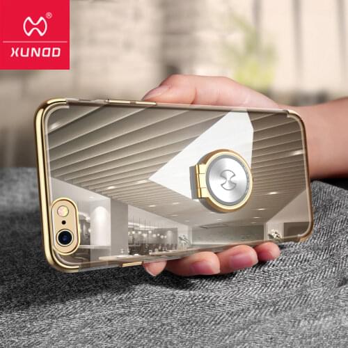 For iPhone 6 Plus Case Xundd Transparent Hard PC Back Cover with Ring Holder for iPhone 6 On Sales