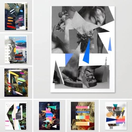 Color Modular Walls Artwork Canvas Graffiti Paintings Pictures Prints Abstraction Poster Home Decor For Living Room Framework