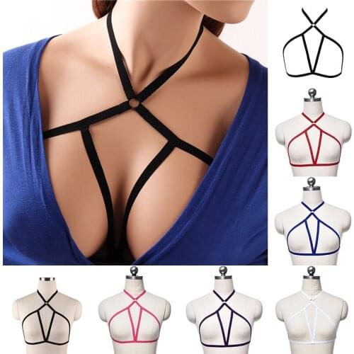 Gothic Underwear Body Tight Drawstring Color Simple Sling Fetish Dress Carnival Festival Wear S45