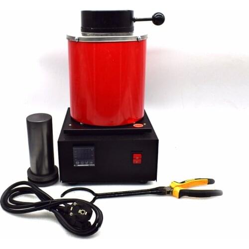 2017 New Jewelry melting induction furnace 2kg/1kg gold melting furnace with 1 tong 1 crucible