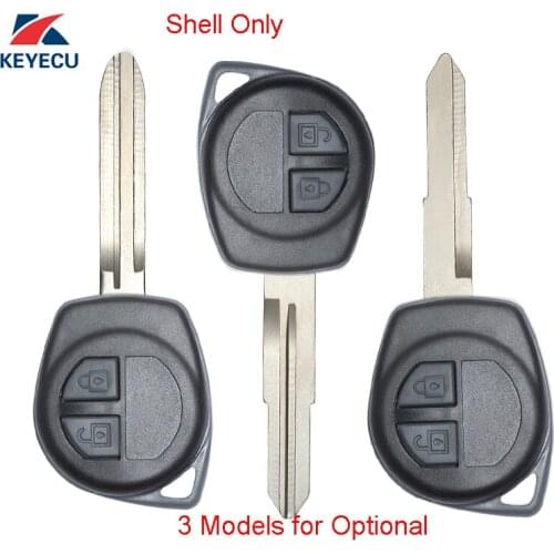 KEYECU 10X Replacement Remote Key Shell Case Fob 2Button for Suzuki Grand Vitara Swift Ignis SX4 Liana Alto ( for Optional)