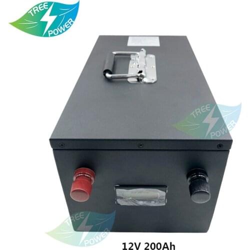TP 12V 200Ah Lifepo4 lithium battery pack 12V 200Ah With bms for Electric boat RV solar energy storage +20A charger