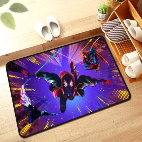 Spiderman Rug Baby Playmat The Avengers Door Mat Rug Carpet Floor Bedroom Doormat Non-slip Mat Kids Boys Cartoon Birthday Gift