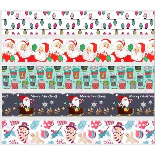 Q&N ribbon 50Yards 16mm 22mm 25mm 38mm 75mm Christams Grosgrain/FOE Ribbons for DIY Bow Craft Wedding Christmas Party Decoration