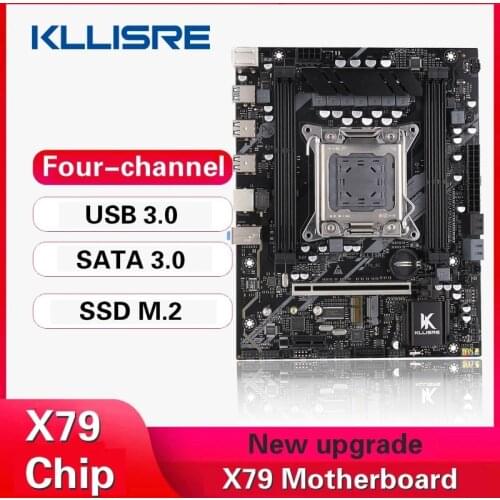 Kllisre X79 motherboard LGA 2011 PCI-E NVME M.2 SSD support REG ECC memory