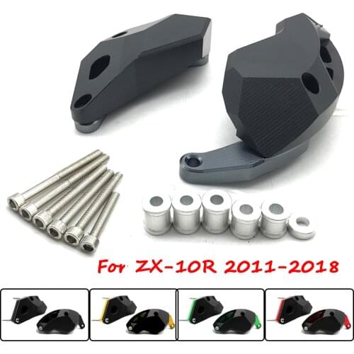Motorcycle CNC Engine Crash Guard Stator Cover Frame Slider Falling Protector For Kawasaki Ninja ZX-10R ZX10R ZX 10R 2011-2018
