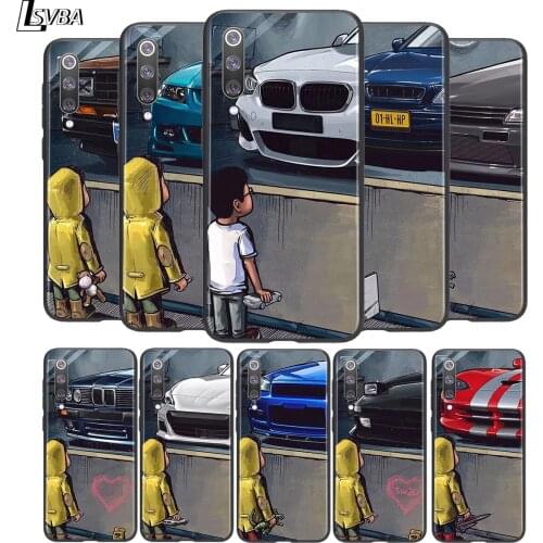 Cute little boy car Soft TPU For Xiaomi Mi 11i 11 10T 10 9T 9 A3 8 Lite CC9 SE Note10 Lite Ultra Pro Black Phone Case
