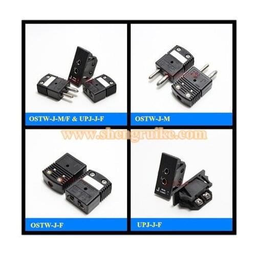 Omega Thermocouple plug J Type Round Pin connector socket