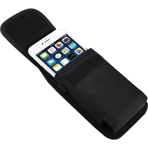 Casual Nylon Mobile Phone Waist Bag Hook Loop Holster Cellphone Pouch Cover for iPhone Samsung Xiaomi Huawei Accessories