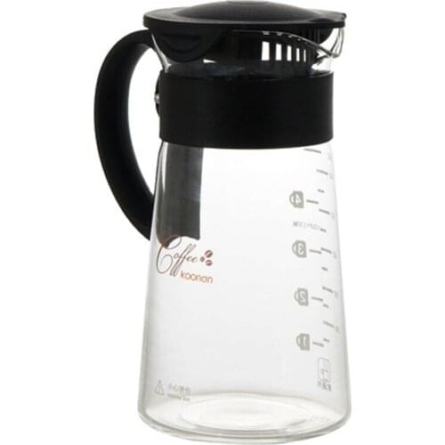 Glass Coffee Maker Coffee Maker Cold Extract Ice Brewed Water Bottle Non-Rust Filter Coffee Pot