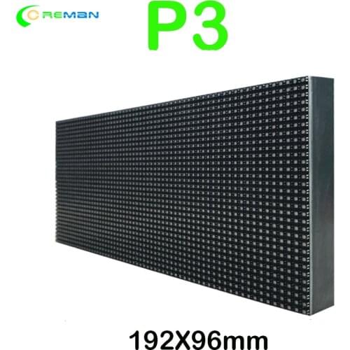 LED Matrix P3 RGB pixel panel HD video display 64x32 LED Screen module 2121SMD 192X96mm program led module
