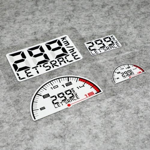 NO.S234 GalonDeco Lets Race 299km/h MOTO GP Sticker Motorcycle Reflective Sticker Decals Motor Helmet Fashion Sticker