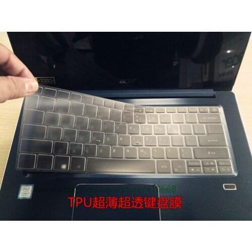 Ultra Thin TPU Transparent Keyboard Cover Skin for Acer Swift 3 SF314 SF314-52T 2017 Aspire S13 S5-371T 13.3 inch S5-571 S5-371
