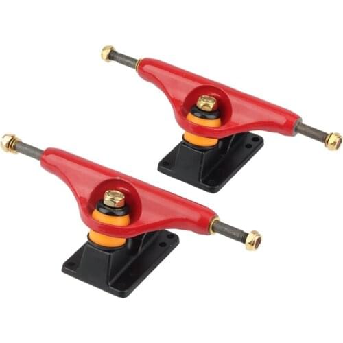 PUENTE 2Pcs Generic 5 Inch Adult Skateboard Bracket Truck Accessory Alloy Shock Resistant Skateboard Trucks