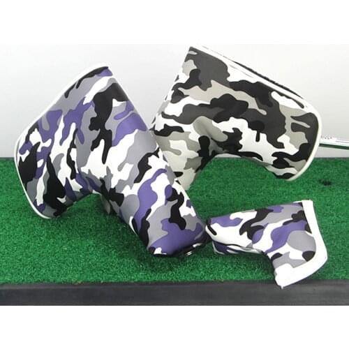 1PC Golfer Putter Headcover Faux Leather Golf Club Head Protective Cover with Magnetic Closure Beginner Teenager Goft Equipment