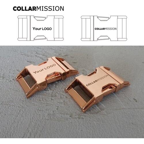 10pcs/lot Engraved buckle, We provide laser engraving service customize LOGO 25mm rose golden CK25M