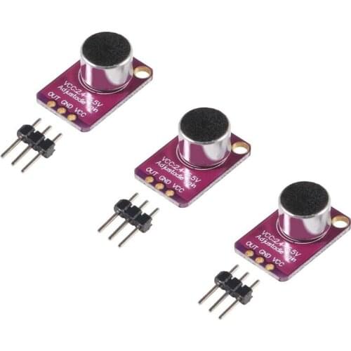 3pcs/lot MAX4466 Electret Microphone Amplifier Module Breakout Sensor With Adjustable Gain Breakout Board For Arduino