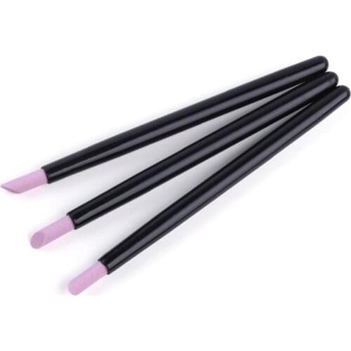 3Pcs Portable Polishing Manicure Pen Cuticle Care Scrub Remover Stick Manicure Accessories Nail Art Pen Polishing Treatment Tool