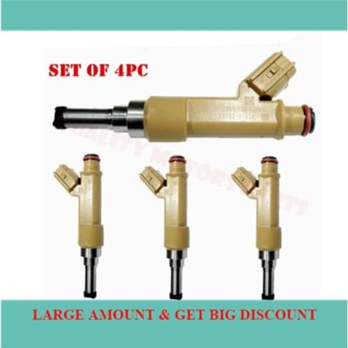 4x NEW Genuine Brand Fuel Injectors for 09-17 Toyota for Corolla Matrix 1.8L 232500T020 2320909140 23209-39145 23209-09140