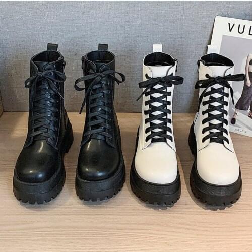 Shoes White Mid-Calf Boots Boots-Women Winter Footwear Round Toe Low Sports 2021 Mid Calf Rubber Rock Ladies Riding