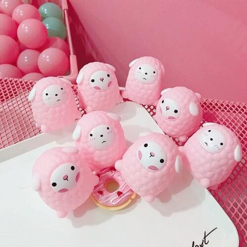 Jumbo Kids Soft Cute Sheep Anti-stress Toys Best Selling Squeeze Ball Makes Sound Scented Mobile Phone Straps Kid Bath Toy Gift