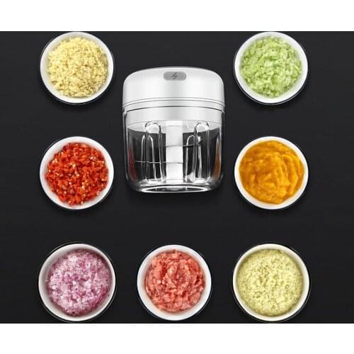 Electric Garlic Masher Sturdy Durable Mini Crusher Chopper USB Charging For Crushed Garlic Crushed Ginger Crushed Fresh Chili