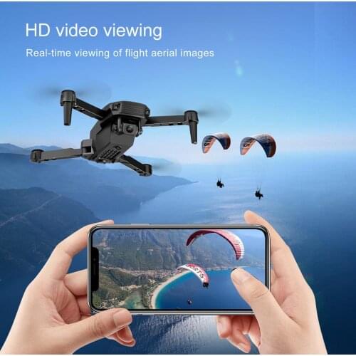 E58PRO drone 4K HD dual camera foldable height keeping drone WiFi FPV 1080p real-time transmission remote control quadcopter toy