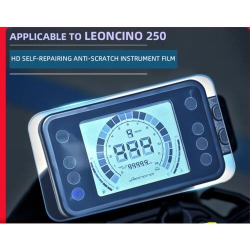 Motorcycle Speedometer Scratch Proof TPU Protection Film Dashboard Screen Instrument Film for Benelli Leoncino 250