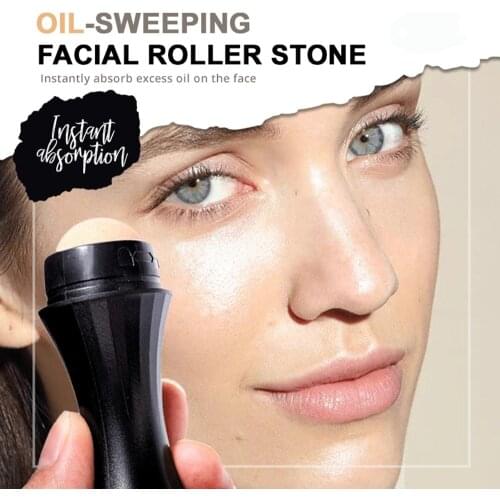 Natural Volcanic Roller Oil Control Rolling Stone Matte Makeup Face Skin Care Tool Facial Cleaning Oil Absorption Roller On Ball