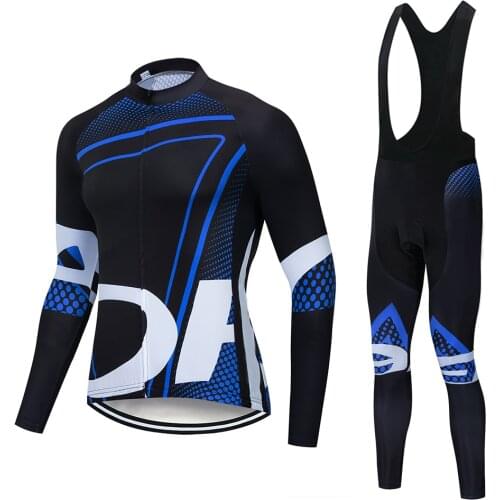 New 2021 Spring /Autumn Team Long Sleeve Cycling Jersey Set MTB Bicycle Clothing Maillot Ropa Ciclismo Racing Outdoor clothing